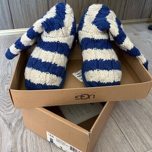 UGG Blue and White Slippers